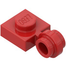 LEGO Rood Plaat 1 x 1 met Klem (Dunne ring) (4081)