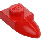 LEGO Red Plate 1 x 1 with Tooth (49668)
