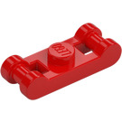 LEGO Rot Platte 1 x 1 mit Zwei Stange Griffe (78257)