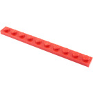 LEGO Red Plate 1 x 10 (4477)
