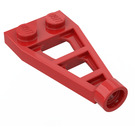 LEGO Red Plate 1 x 2 Triangle with Stud Hole (4596)