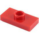 LEGO Rouge assiette 1 x 2 avec 1 Tenon (sans rainure inférieure) (3794)