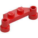 LEGO Punainen Levy 1 x 2 jossa 1 x 4 Offset Extensions (4590 / 18624)