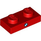 LEGO Red Plate 1 x 2 with BMW Logo (3023 / 106744)