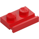 LEGO Rød Plate 1 x 2 med Dør Jernbane (32028)