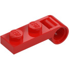 LEGO Červená Deska 1 x 2 s Koncovka Kolík otvor (3172)