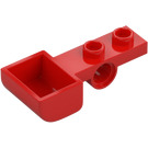 LEGO Red Plate 1 x 2 with Hole and Bucket (88289)