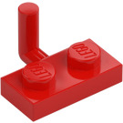 LEGO Red Plate 1 x 2 with Hook (5mm Horizontal Arm) (43876 / 88072)