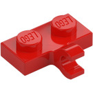 LEGO Rood Plaat 1 x 2 met Horizontale Klem (11476 / 65458)