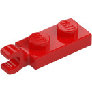 LEGO Rød Plate 1 x 2 med Horisontal klips på Ende (42923 / 63868)