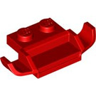LEGO Red Plate 1 x 2 with Racer Grille (50949)
