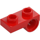 LEGO Rood Plaat 1 x 2 met Underside Gat (18677 / 28809)