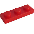 LEGO Rouge assiette 1 x 3 (3623)