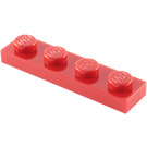 LEGO Red Plate 1 x 4 (3710)