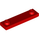 LEGO rot Platte 1 x 4 mit Zwei Bolzen mit Nut (41740)