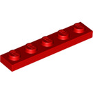 LEGO rouge assiette 1 x 5 (78329)