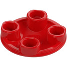 LEGO Red Plate 2 x 2 Round with Rounded Bottom (2654 / 28558)