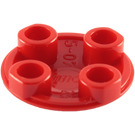 LEGO Red Plate 2 x 2 Round with Rounded Bottom (2654 / 28558)