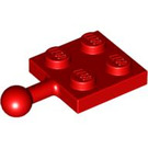 LEGO rouge assiette 2 x 2 avec Rotule et pas de trou dans la plaque (3729)
