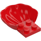 LEGO Rouge assiette 2 x 2 avec Demi Shell (18970)