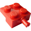 LEGO Rood Plaat 2 x 2 met Wiel Houder (4488 / 10313)