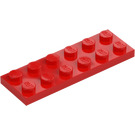 LEGO Rood Plaat 2 x 6 (3795)