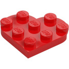 LEGO Rood Plaat 3 x 3 Rond Hart (39613)