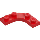 LEGO Rød Plate 3 x 3 Avrundet Hjørne (68568)