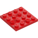 LEGO Červená Deska 4 x 4 (3031)