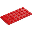 LEGO Rød Plate 4 x 8 (3035)