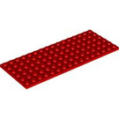 LEGO Rood Plaat 6 x 16 (3027)