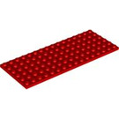 LEGO Red Plate 6 x 16 (3027)