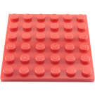 LEGO Red Plate 6 x 6 (3958)