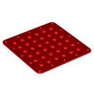 LEGO rot Platte 6 x 6 Flex (79998)