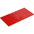 LEGO Rouge assiette 8 x 16 (92438)