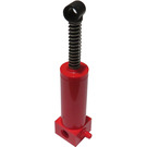 LEGO rot Pneumatic Pump (Old Style) 48mm mit Schwarz Piston (4 Bolzen Lange) und Spring (4701)