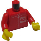 LEGO Röd Postman Kropp (973)