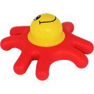 LEGO Red Primo Animal Starfish with 8 Arms, Yellow Center and Face