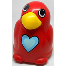 LEGO Red Primo Bird Child with light blue heart on chest (49875)