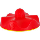 LEGO Red Primo Merry-Go-Round Rattle with Rounded Yellow Base