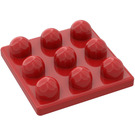 LEGO Červená Primo Deska 3 x 3 (31012)