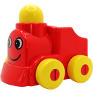 LEGO rouge Primo Train avec Happy Affronter Modèle (31155)