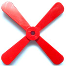 LEGO Rot Propeller 4 Klinge 13 Durchmesser ohne Noppen