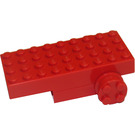 LEGO rouge Pullback Motor 4 x 9 avec roues (2574)