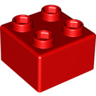 LEGO Red Quatro Brick 2x2 (48138)