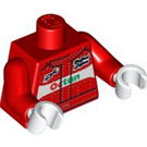 LEGO rouge Race Auto Driver Torse (973 / 88585)