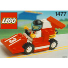 LEGO Red Race Car Number 3 1477 Instruktioner