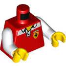 LEGO Rojo Race Minifigura Torso (973 / 76382)