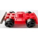 LEGO Red Racers Chassis with Black Wheels (76544)