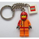 LEGO Rood Racers Sleutel Keten met Vierkant logo Tegel (4224461)